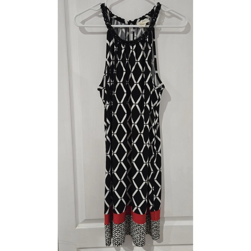 Black,white,red Summer Sun Dress, Coverup Size Medium Prelude Brand - Picture 2 of 12